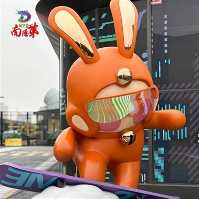 Velike vanjske statue zeca od fiberglasa